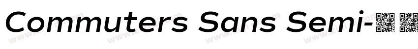 Commuters Sans Semi字体转换